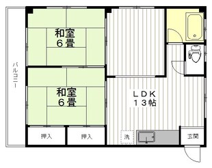 宮城野原駅 徒歩12分 2階の物件間取画像